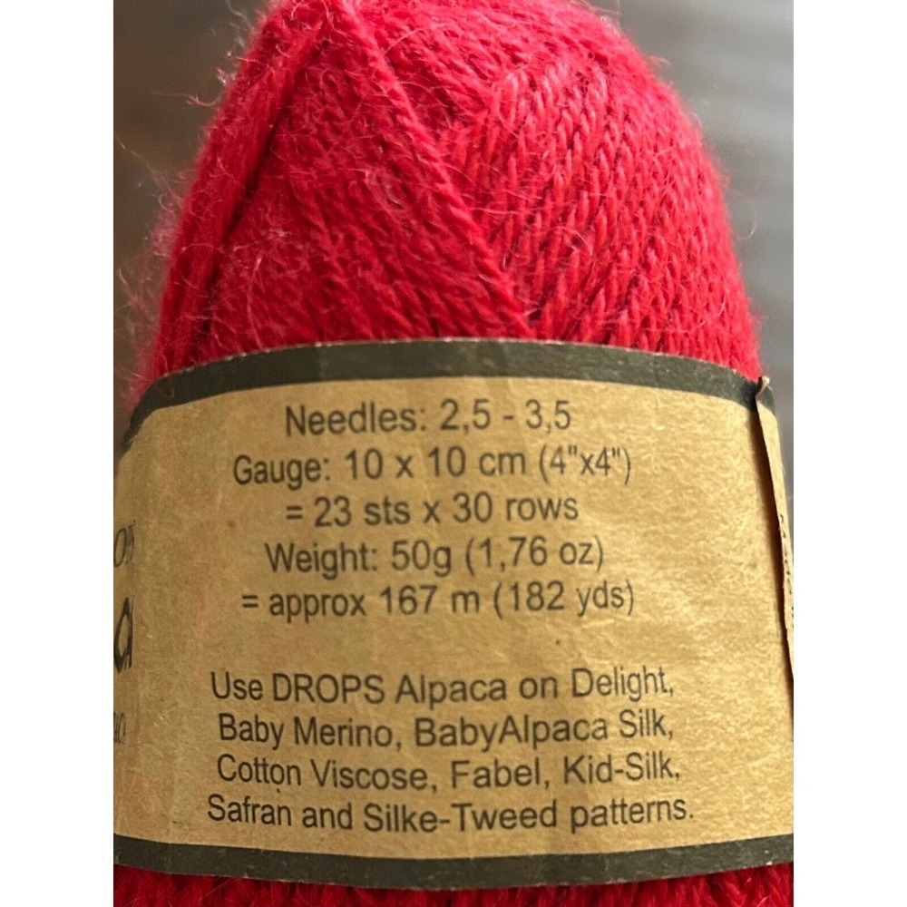 Drops Alpaca red‎ - Picture 2 of 3
